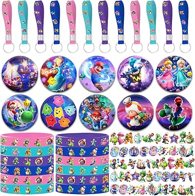 High-quality Super Mario Galaxy themed party favors! for party decorations and supplies