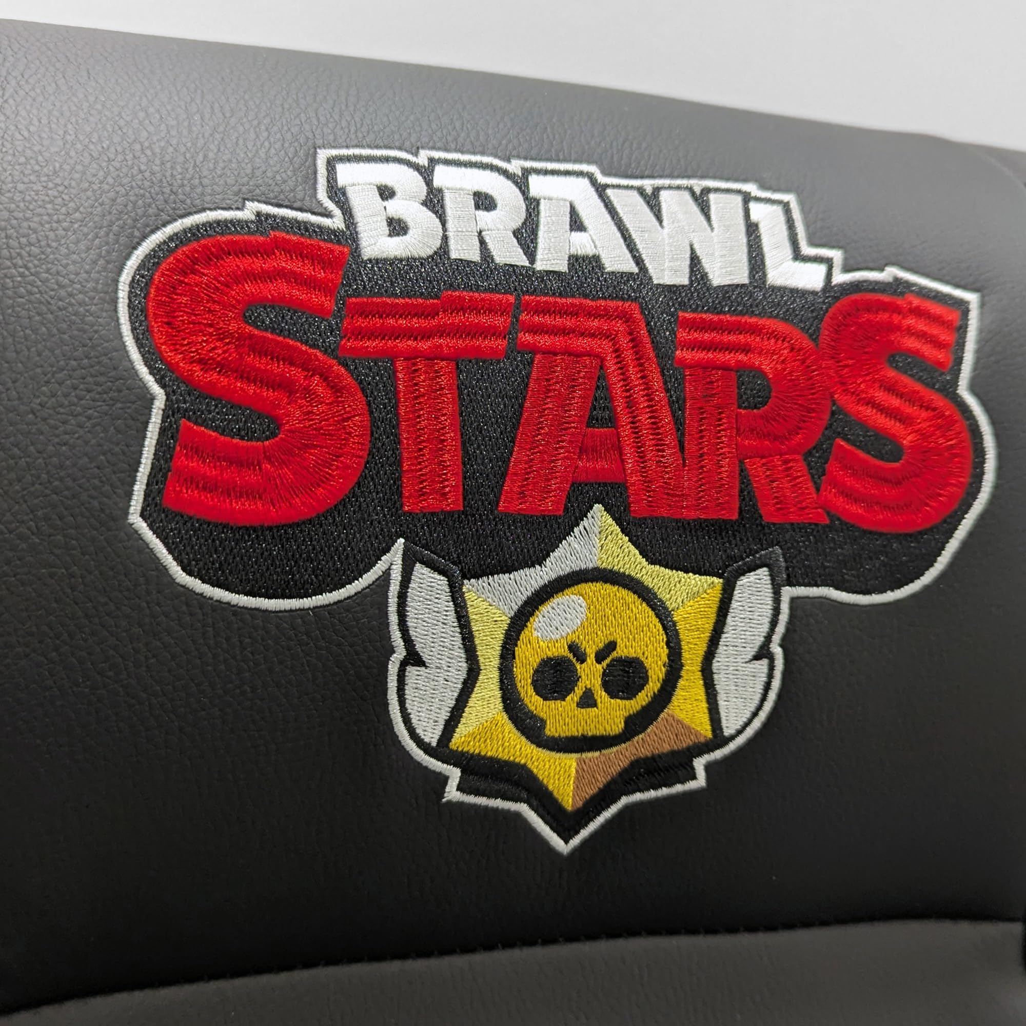 SUBSONIC – Sedia a dondolo da gaming Brawl Stars Crow – Sedia a dondolo ergonomica con licenza ufficiale – Similpelle nera e blu con ricamo – Comoda sedia per soggiorno o camera da letto