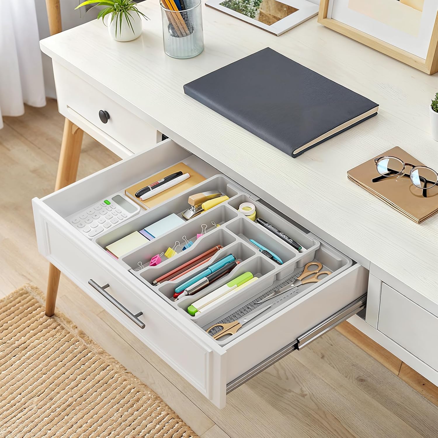 Expandable Silverware Drawer Organizer, Adjustable Utensil Tray For Kitchen - Picture 21 of 21