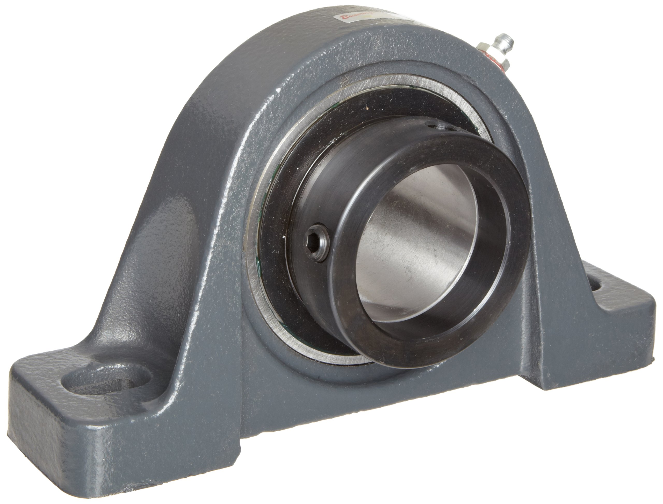 Browning VPE-223 Pillow Block Ball Bearing, 2 Bolt, Eccentric Lock, Contact and Flinger Seal, Cast Iron, Inch, 1-7/16