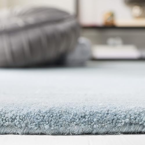 Miniatura 4 de Safavieh Fifth Avenue Collection FTV128M - Alfombra de lana maciza moderna hecha a mano de 4 x 6 pies color azul