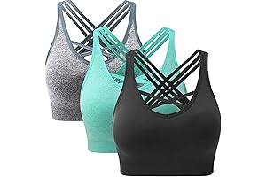 3-Pack Sports Bras for Women