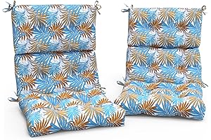 Piermont Leaves Blue Cushions for Adirondack Chairs