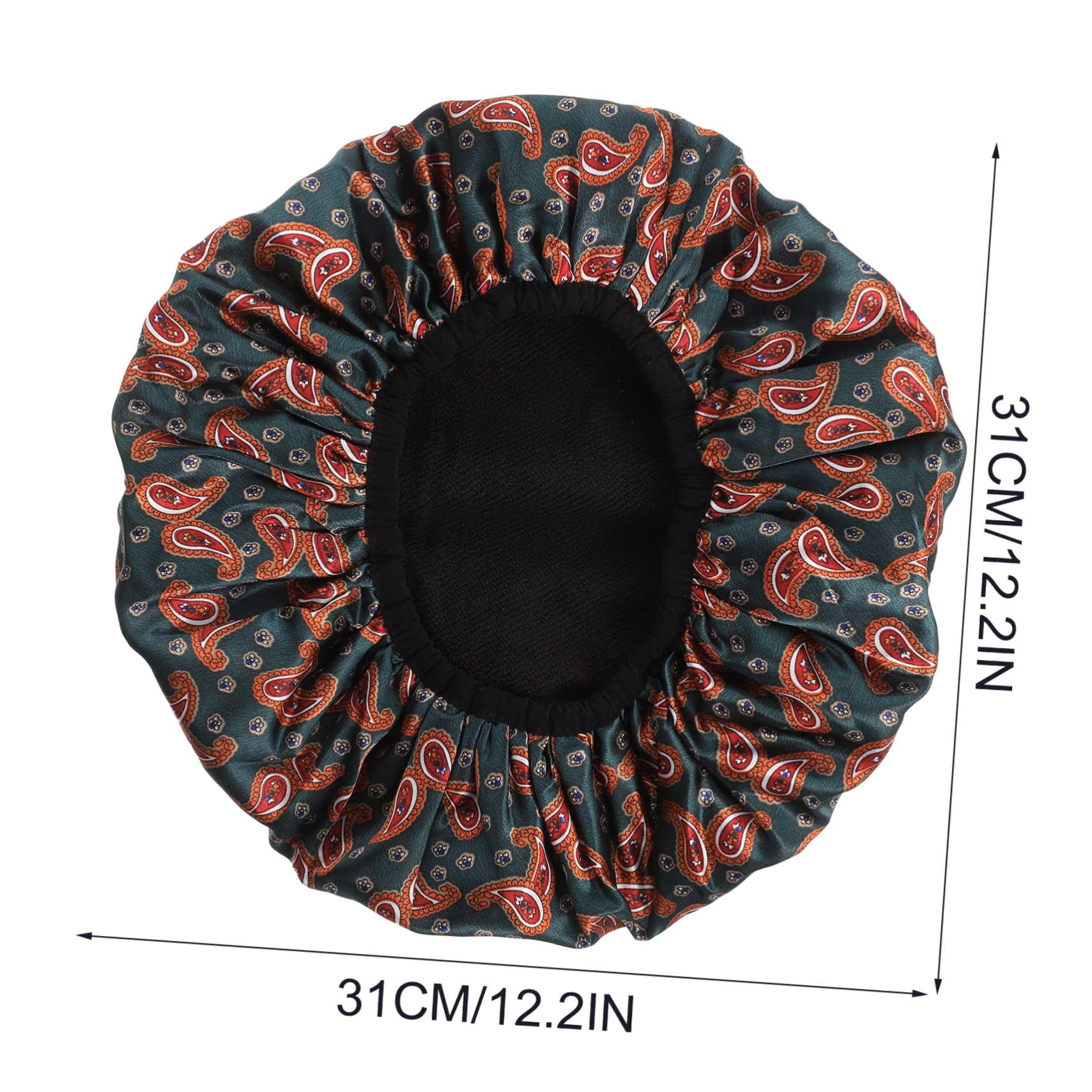 Healeved 3stücke Titel Wasserdichte Duschhaube Für Damen Tragbare Badekappe Mit Elastischem Design Zum Waschen Schlafen Und Friseurbesuch Schützt Das Haar Vor Feuchtigkeit Und Bruch