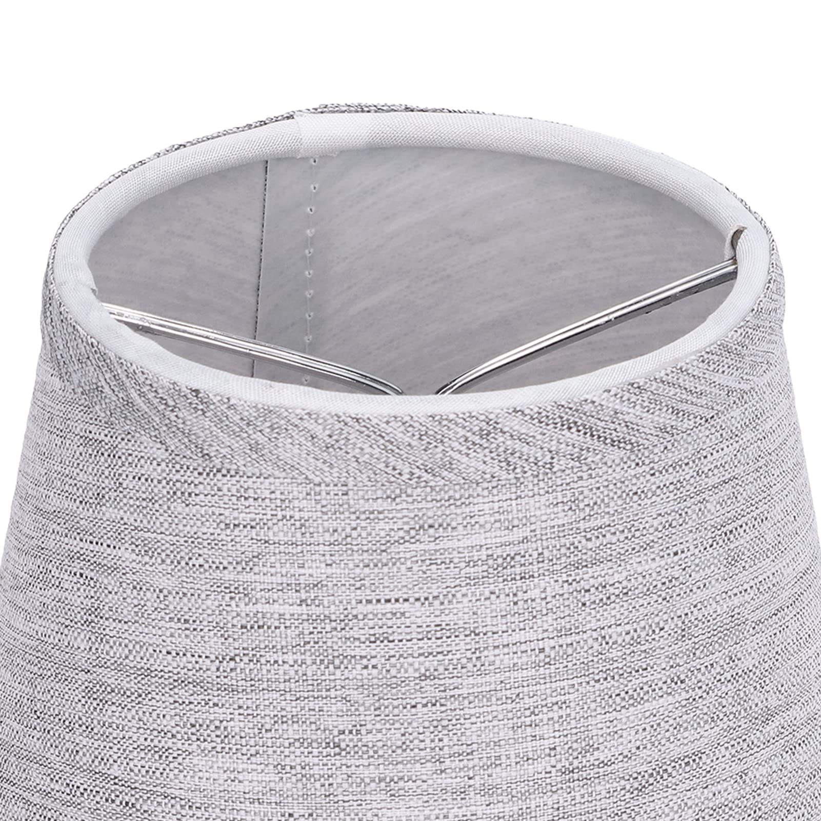 Buachois 6 Pezzi Paralume E14 Tessuto Coprilampada Moderno | Paralume a Clip per Lampadario e Lampada Parete, Copertura in Tessuto per Illuminazione Interni