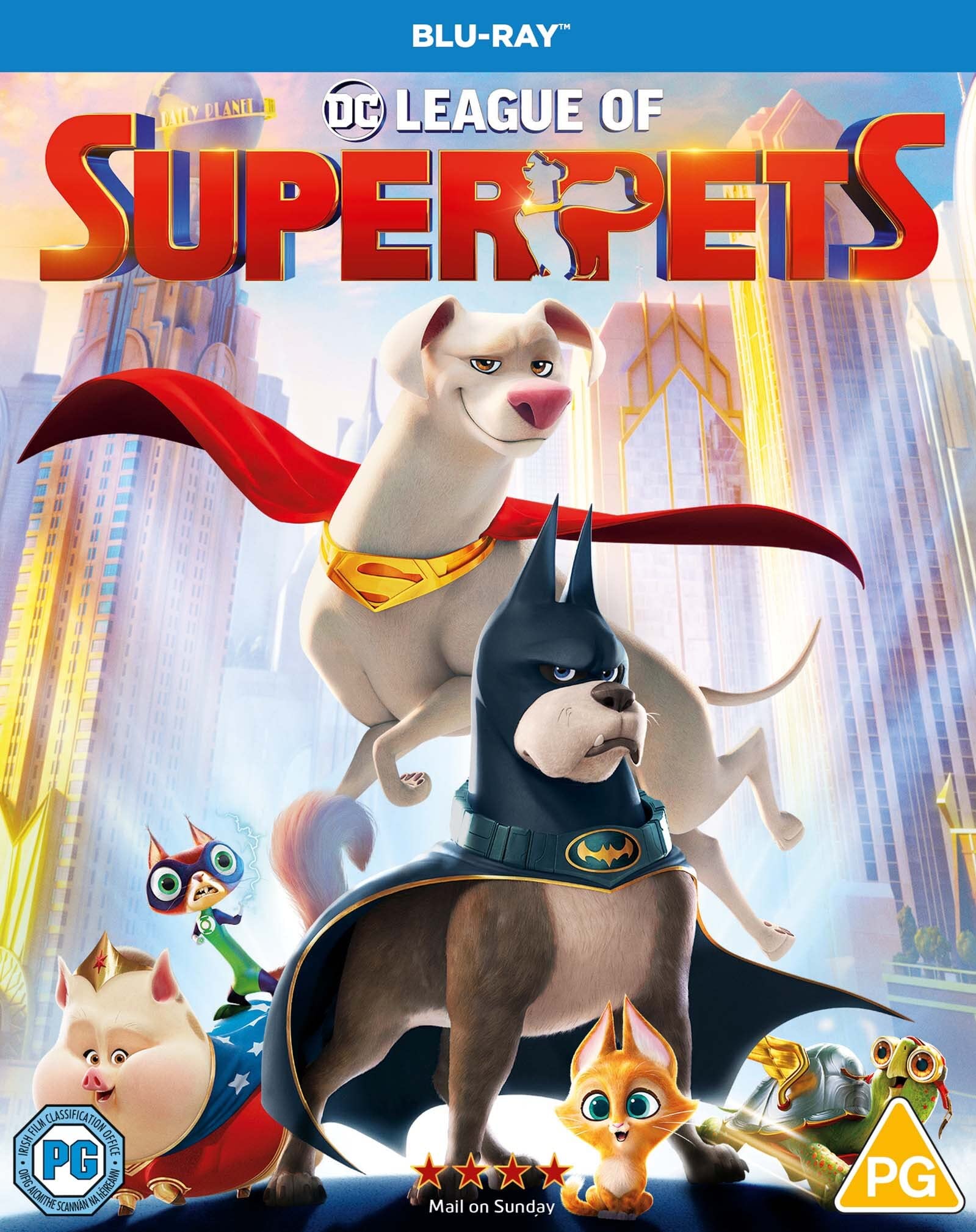 League of Superpets Blu-ray 202 DC Batman Superman Movie with Slipcover