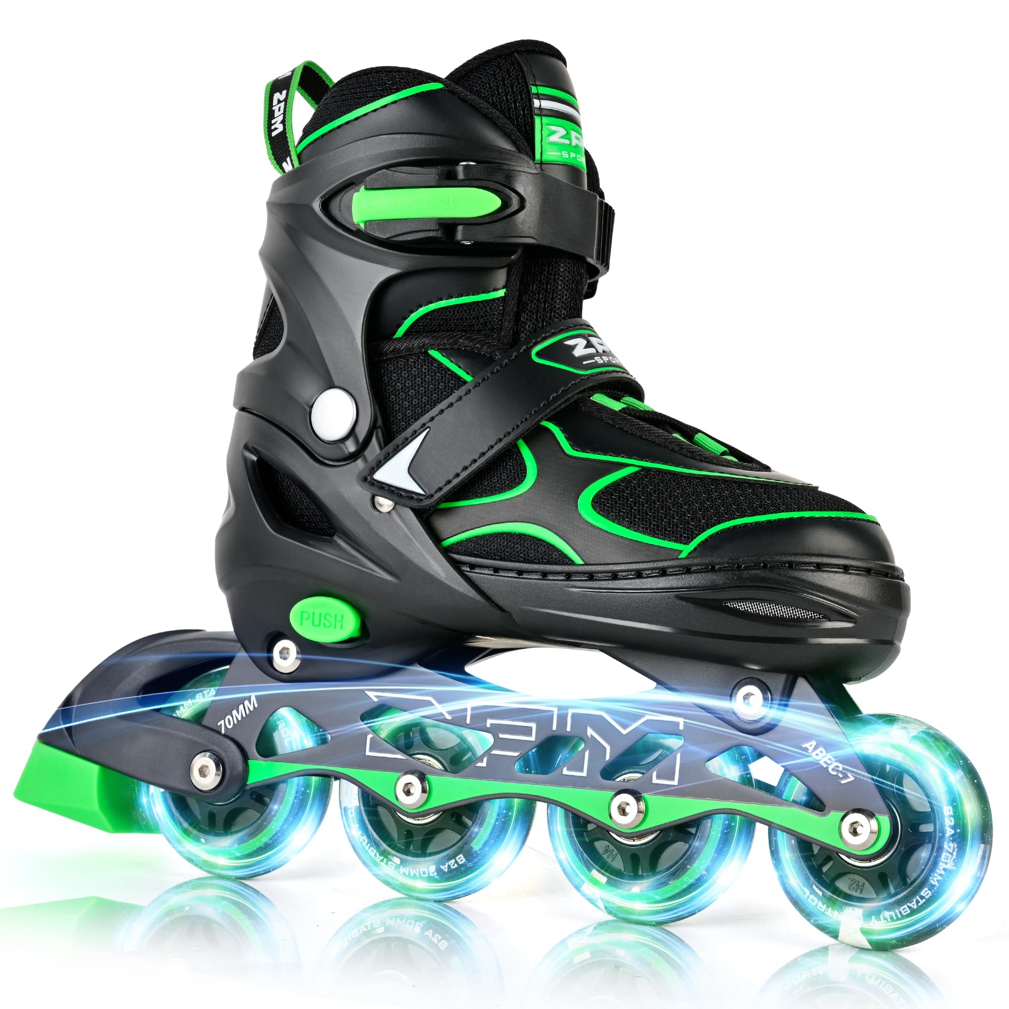 2PM SPORTS Adjustable Inline Skates for Kids, Youth and Adults