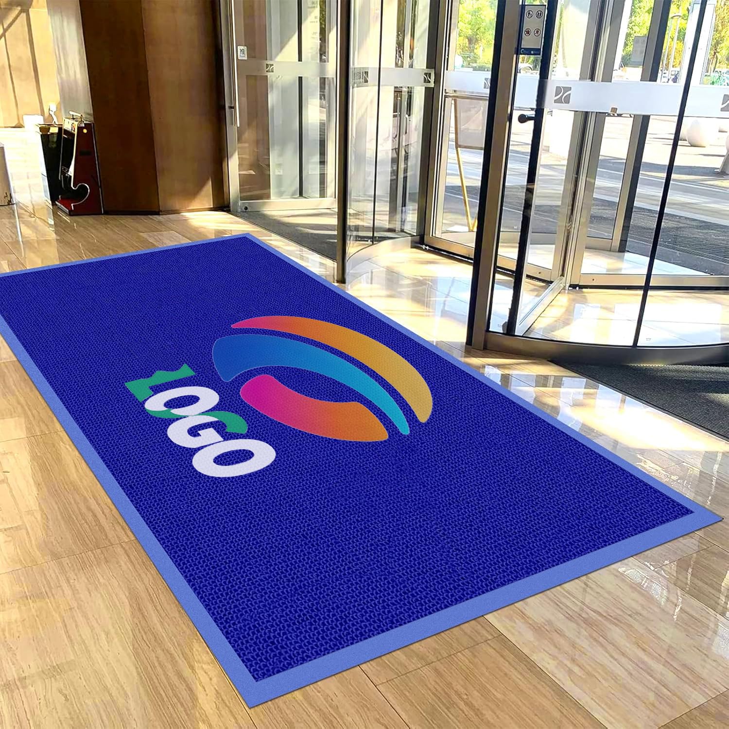 Paillasson Personnalisable avec Logo et Texte Tapis Personnalisés Antidérapant de Sol D'entrée d'ascenseur D'hôtel de Centre Commercial,50x70cm