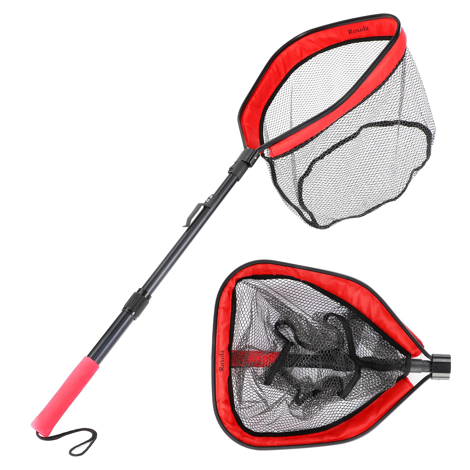 best rated folding fish net for kayaks Floating Fishing Net Foldable Retractable Landing Bass Trout Kayak Boat