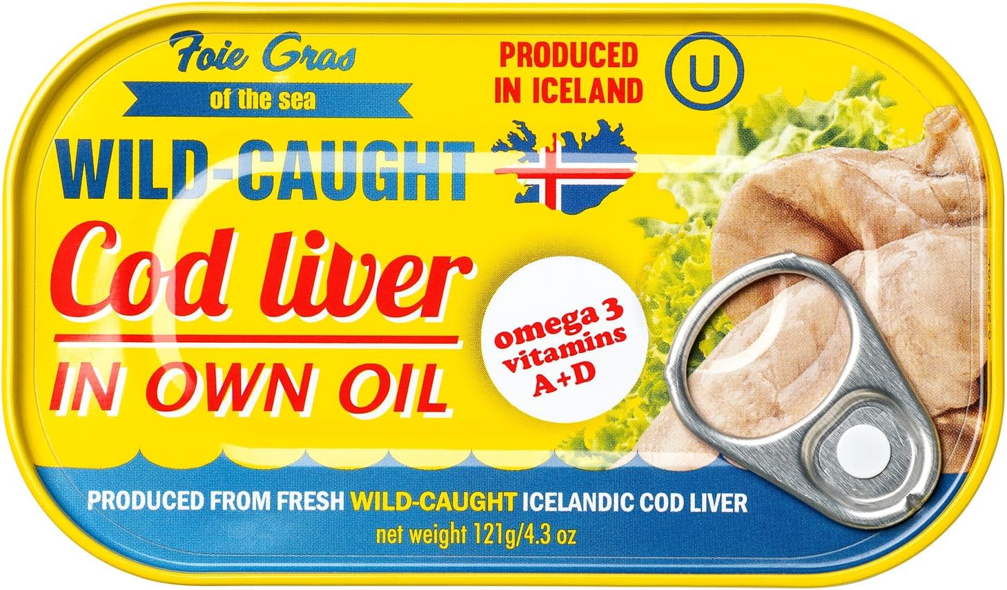 Cod Liver In Own Oil 4.3 oz. (Pack of 20)