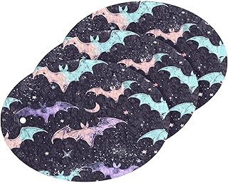 YETTASBIN Bat 3PCS Wood Pulp Scrub Sponges, Reusable Absorbent Household Cleaning Sponge Non-Scratch Kitchen Dish Sponges, Multi-Surface Safe Scrubber for Nonstick Pans, Pots