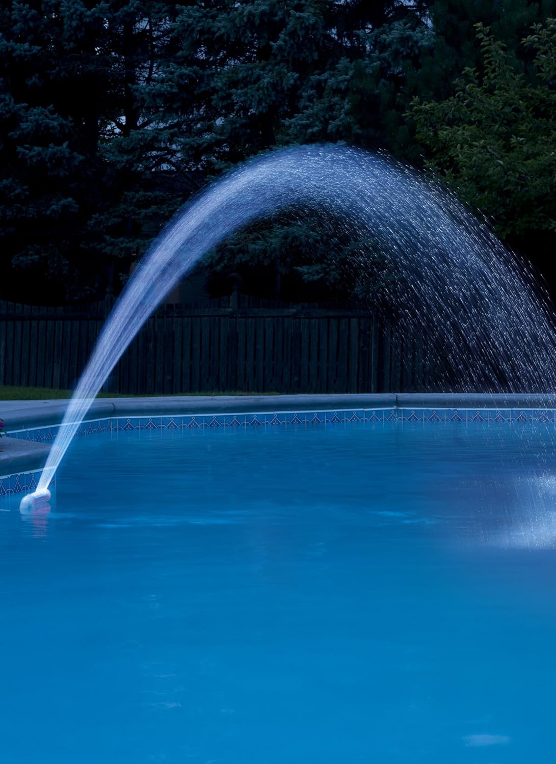 Ocean Blue Water Products 90-iFOUNTAIN LED Illuminated Wall Mounted Fountain for Above and Below Ground Swimming Pools