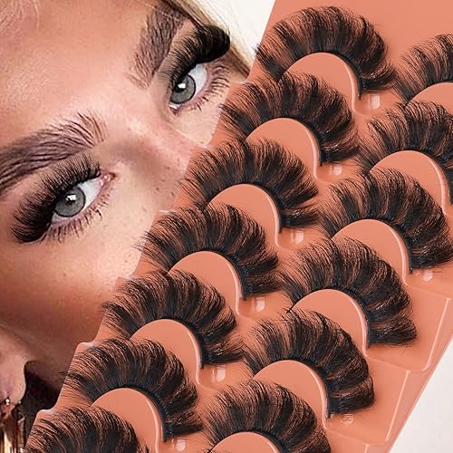 GODDVENUS - Pestañas postizas de aspecto natural que parecen extensiones de pestañas Postizas esponjosas pestañas de tira rusa paquete de pestañas