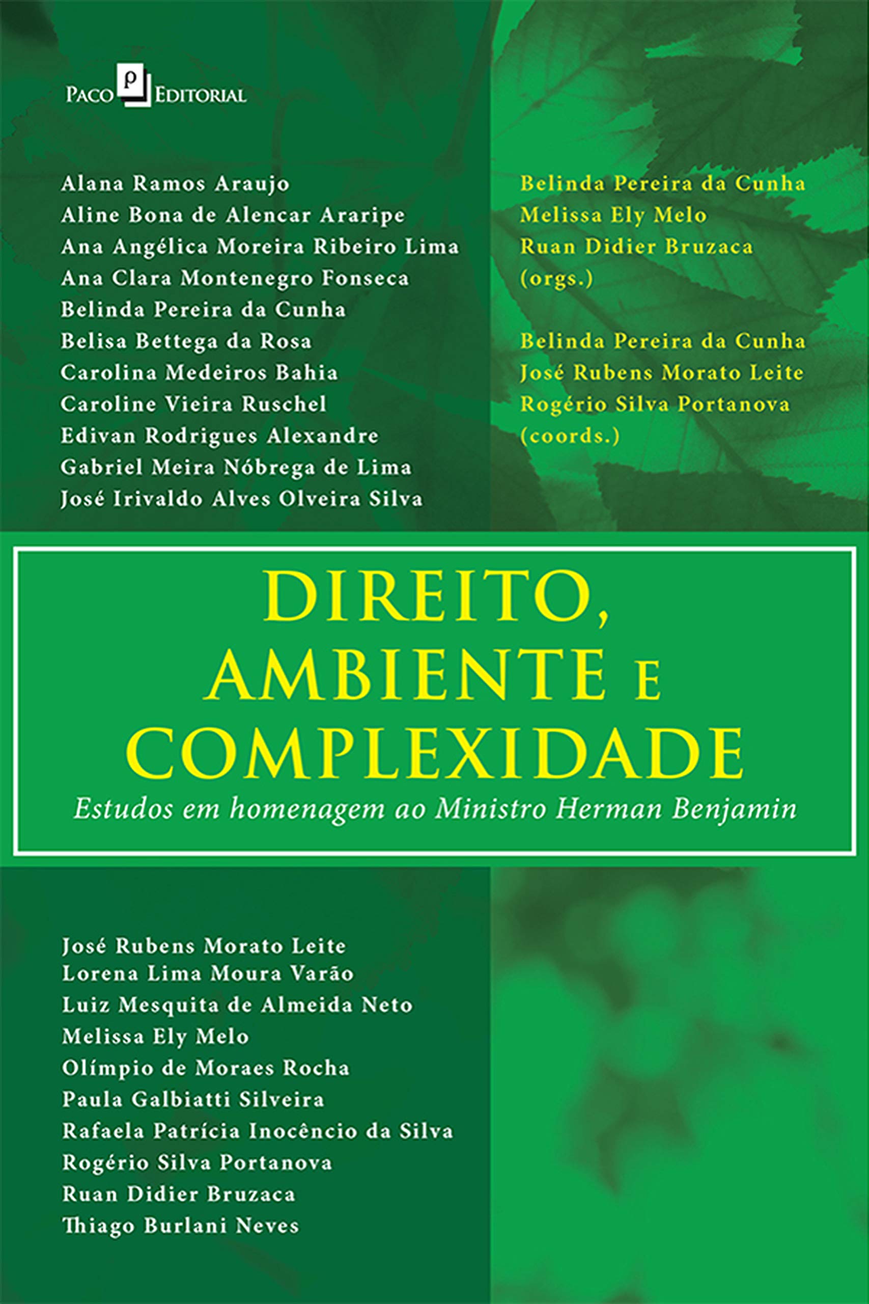 Capa de Direito, Ambiente e Complexidades: Estudos em Homenagem ao Ministro Herman Benjamin