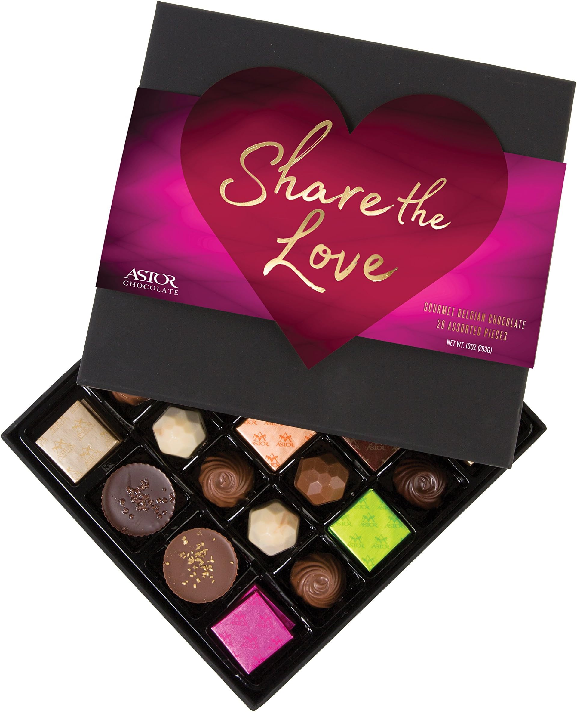 ASTOR Chocolate SHARE THE LOVE 29 Piece Belgian Master Collection