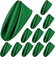 Vista 18 de Aneco 12 piezas de servilletas de satén cuadradas de 20 x 20 pulgadas, servilletas de cena para bodas, servilletas de fiesta, servilletas de mesa