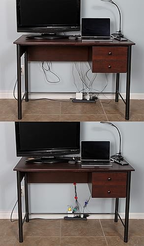 Miniatura 6 de Lazos de organización de cables  (30) correas de cable reutilizables de 8 pulgadas  Organizador de alambre para escritorios y oficinas  Cable simple