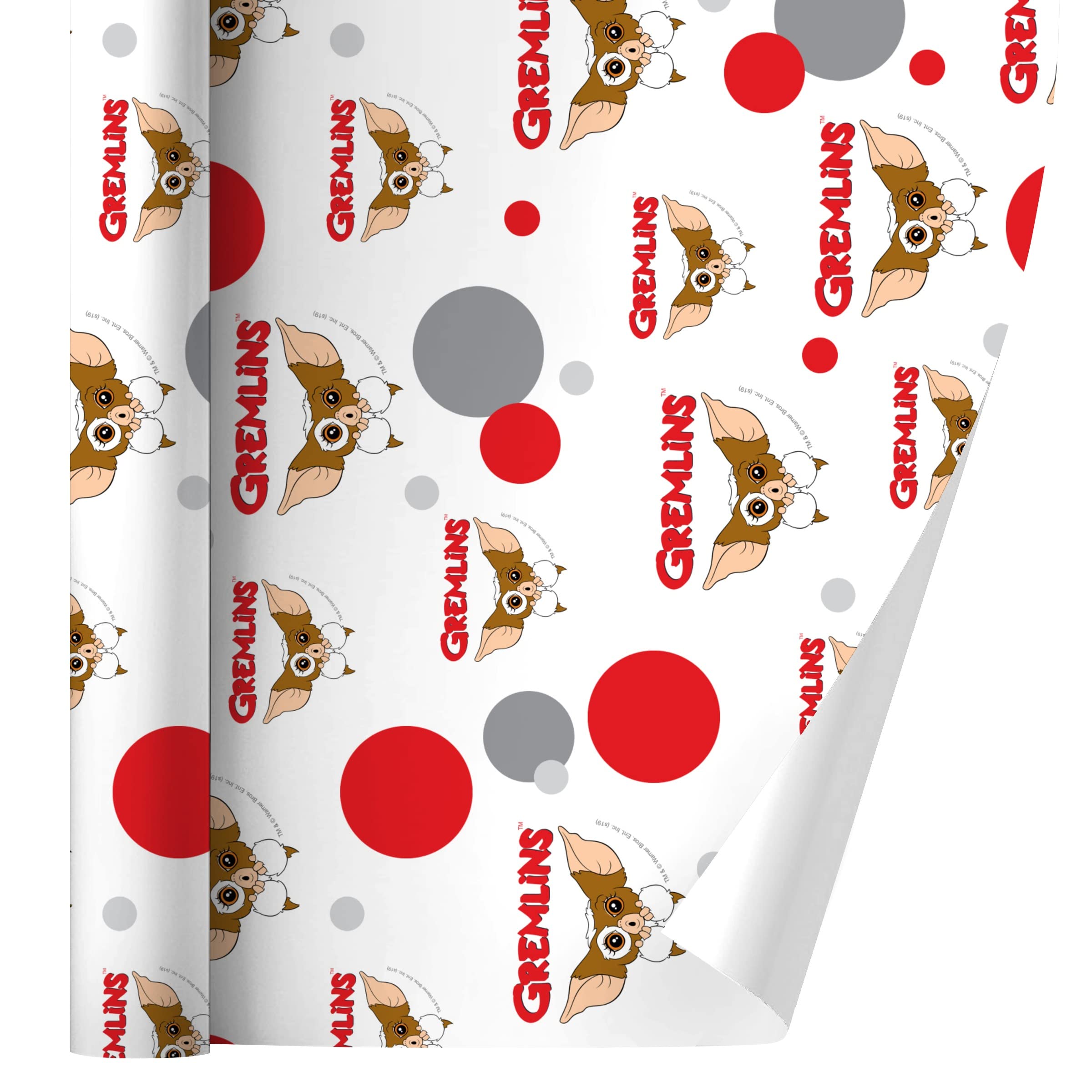 Amazon.com: GRAPHICS & MORE Gremlins Gizmo Logo Gift Wrap Wrapping