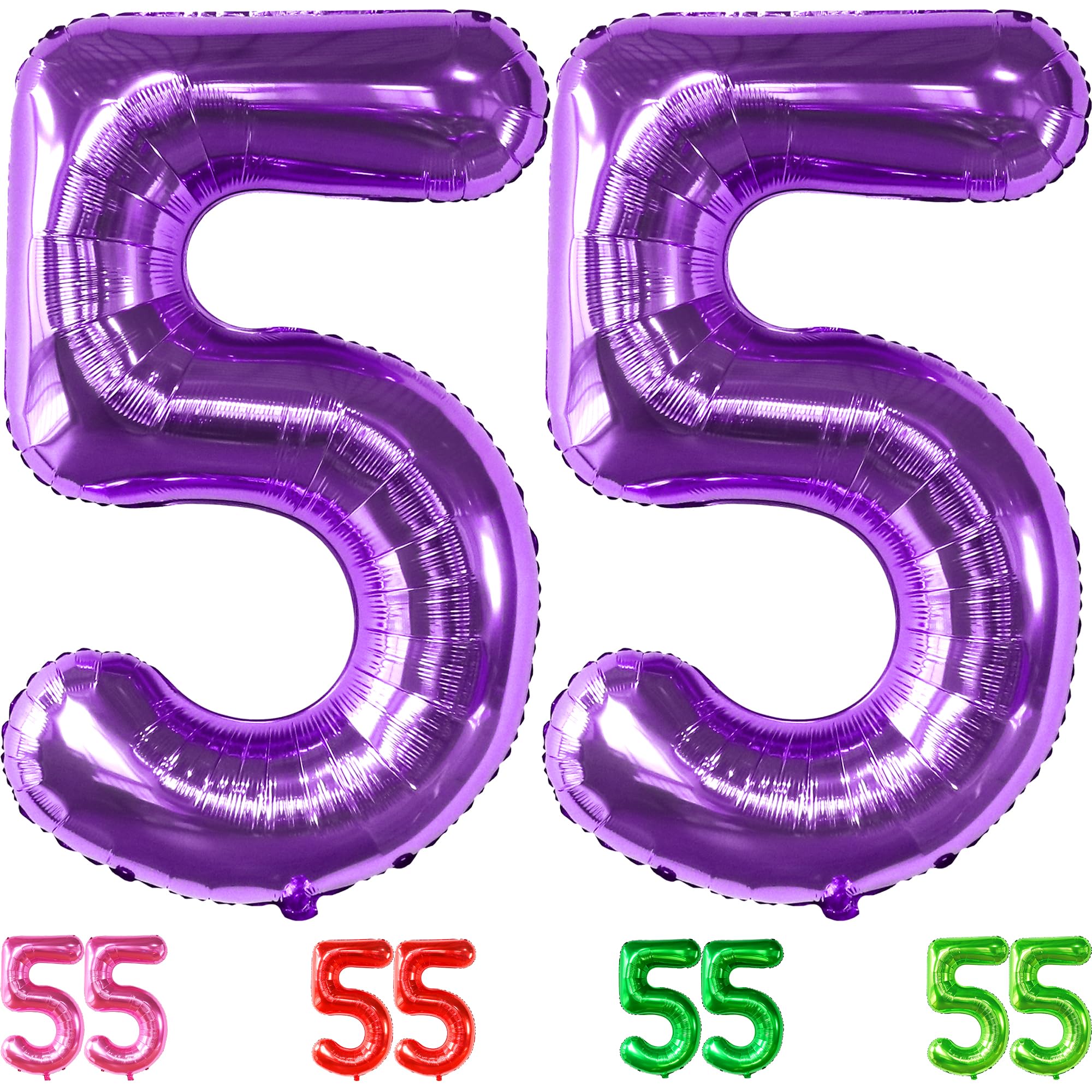 Amazon.com: Purple Number 55 Foil Balloon : Toys & Games