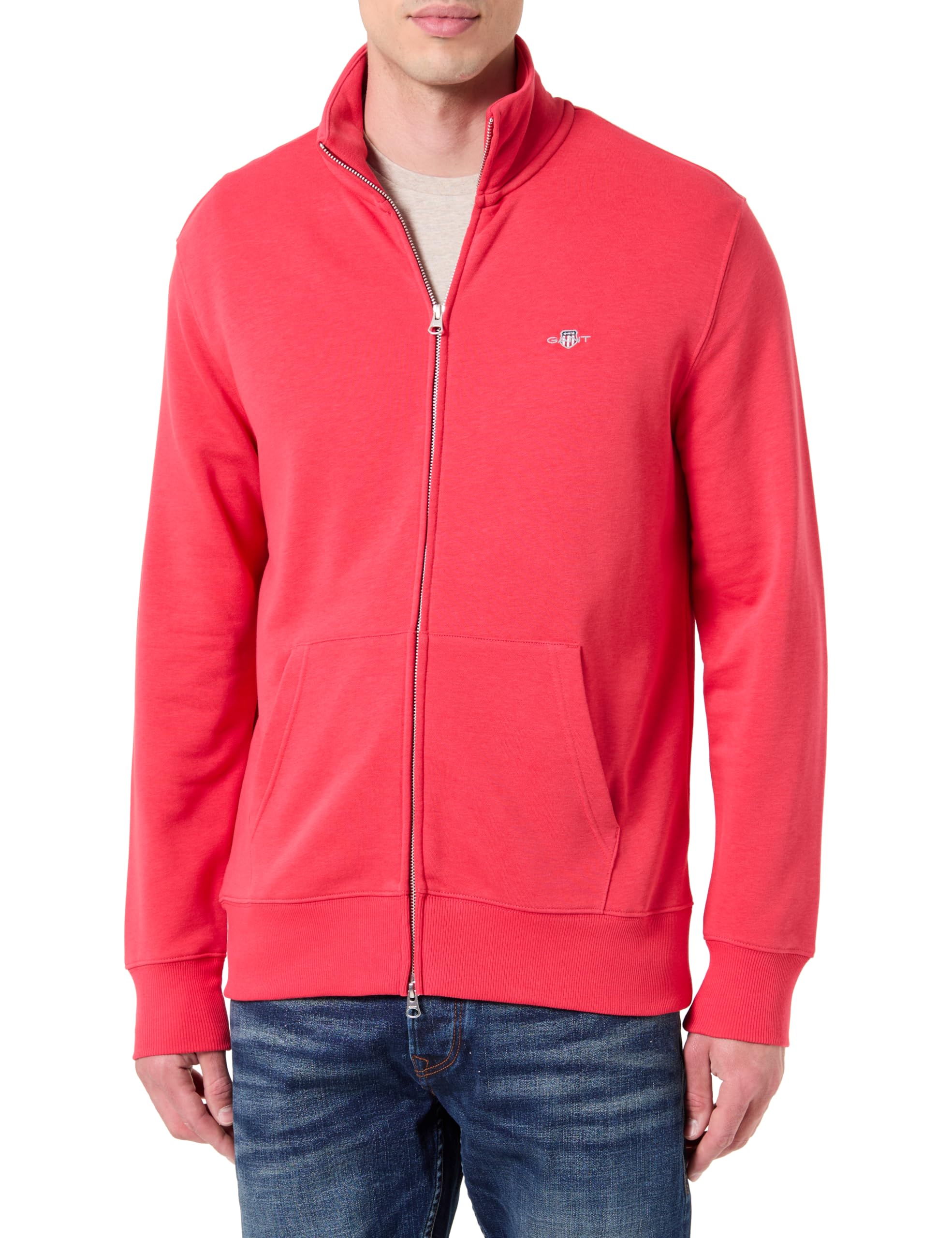 Gant Herren 2008006-093 Logo Sweatjacke MIT REIßVERSCHLUSS (1er Pack)