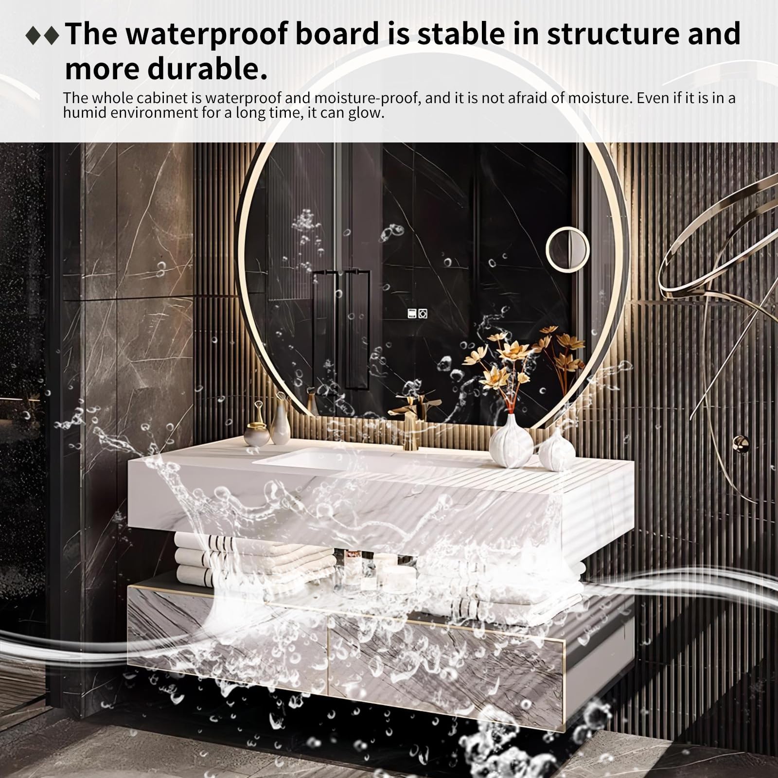 ZGNBSD Bathroom Vanity with Sink - 44