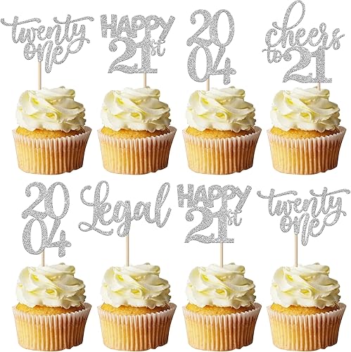 Miniatura 315 de Rsstarxi Paquete de 30 adornos para cupcakes de 15 cumpleaños con purpurina Mis Membrillo 15 desde 2010 Feliz 15º Cupcake Toppers Quince Cheers to