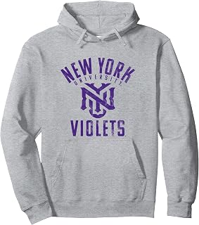 New York University NYU Violets Large Pullover Hoodie