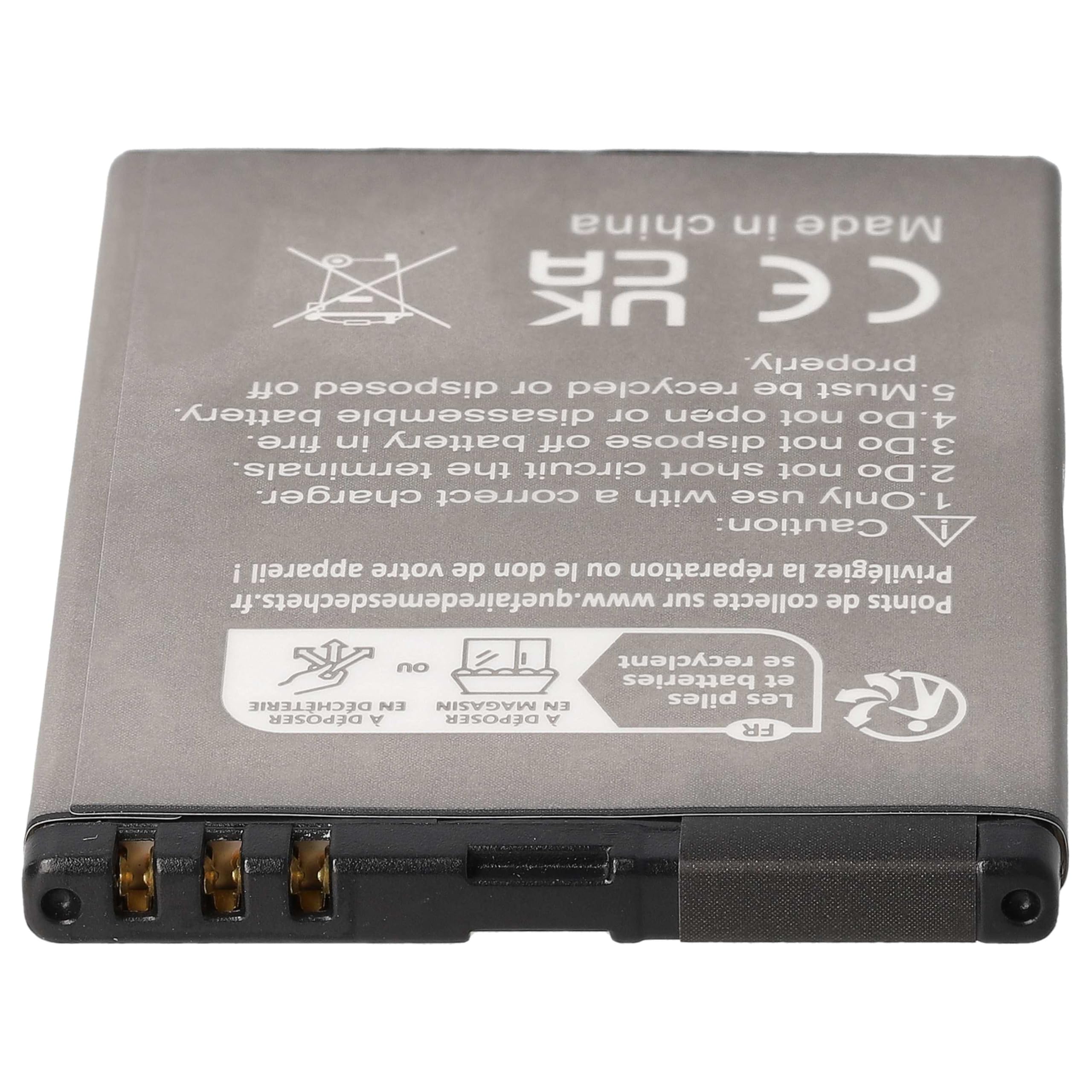 vhbw akumulator litowo-jonowy 1300 mAh (3,7 V) do telefonu komórkowego, smartfona Polaroid PROZ500PR003 jak BL-4D, C4D10T, N4D113J, TB-BL4D.