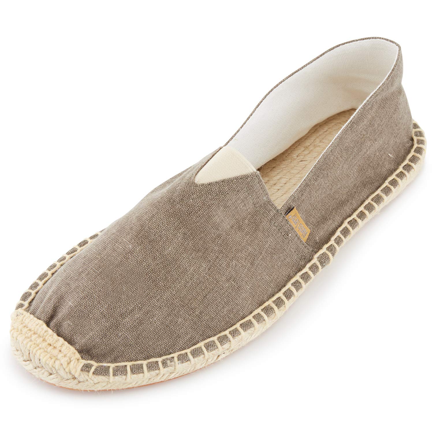 Alexis LeroyMen's Embroidered Canvas Braided Rope Flat Espadrilles