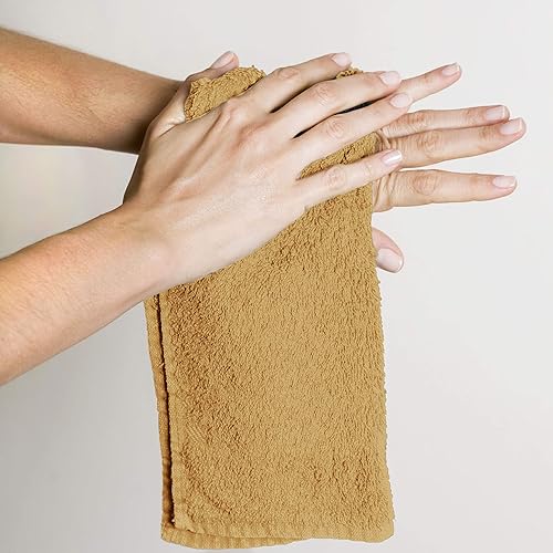 Miniatura 3 de Utopia Towels Juego de 12 paños de algodón  100% algodón hilado en anillo, paños de franela de alta calidad, altamente absorbentes y suaves al tacto