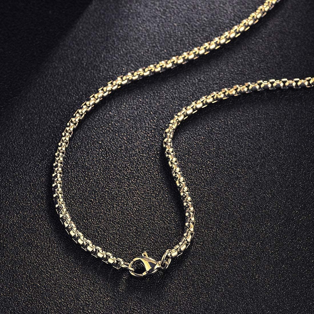 FANCIME Cross Necklace for Men Sterling Silver Cross Necklaces High Polished Gift For Men, Stainless Steel Box Chain Length 24 Inch - Image 8