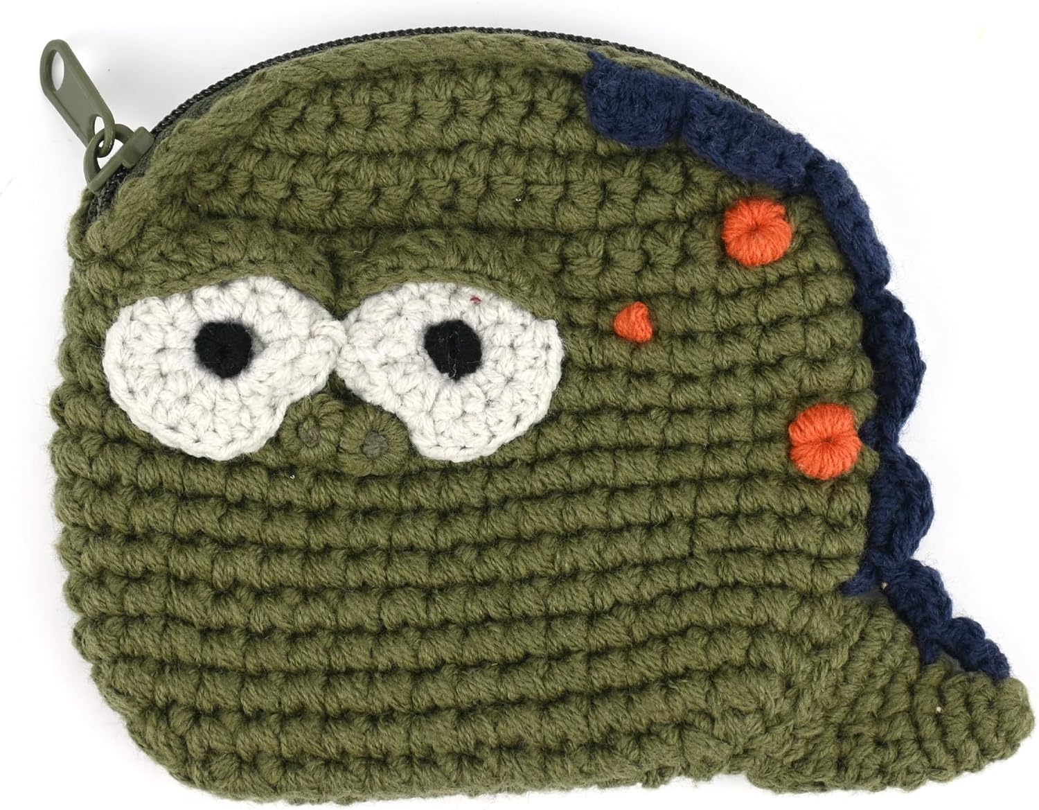 Crochet Earbuds Storage Bag Handmade Knit Purse Protective Case for AirPods (Monkey)