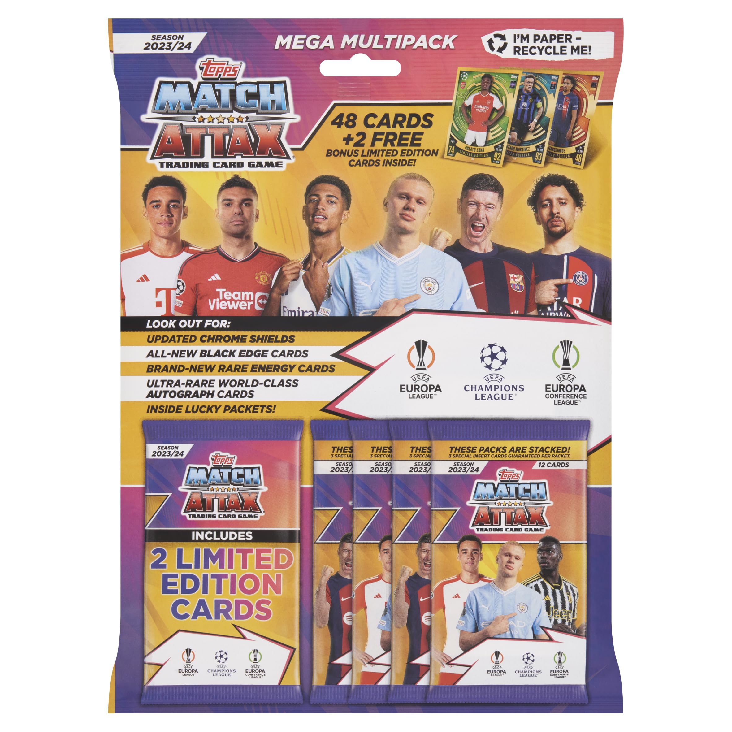 Topps Match Attax Trading Card Game Mega Multipack Season 2023/24