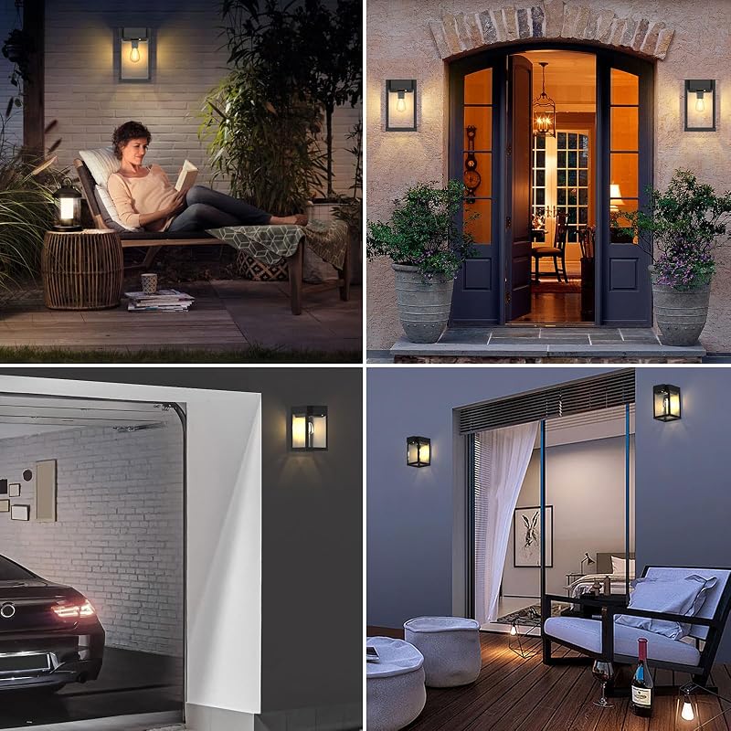 2 db Napelemes Kültéri Fali Lámpa Mozgásérzékelővel - IP65 Vízálló, 3 Üzemmód, 300 Lumen, Meleg Fehér Fény, Retro Stílusú Kerti Világítás