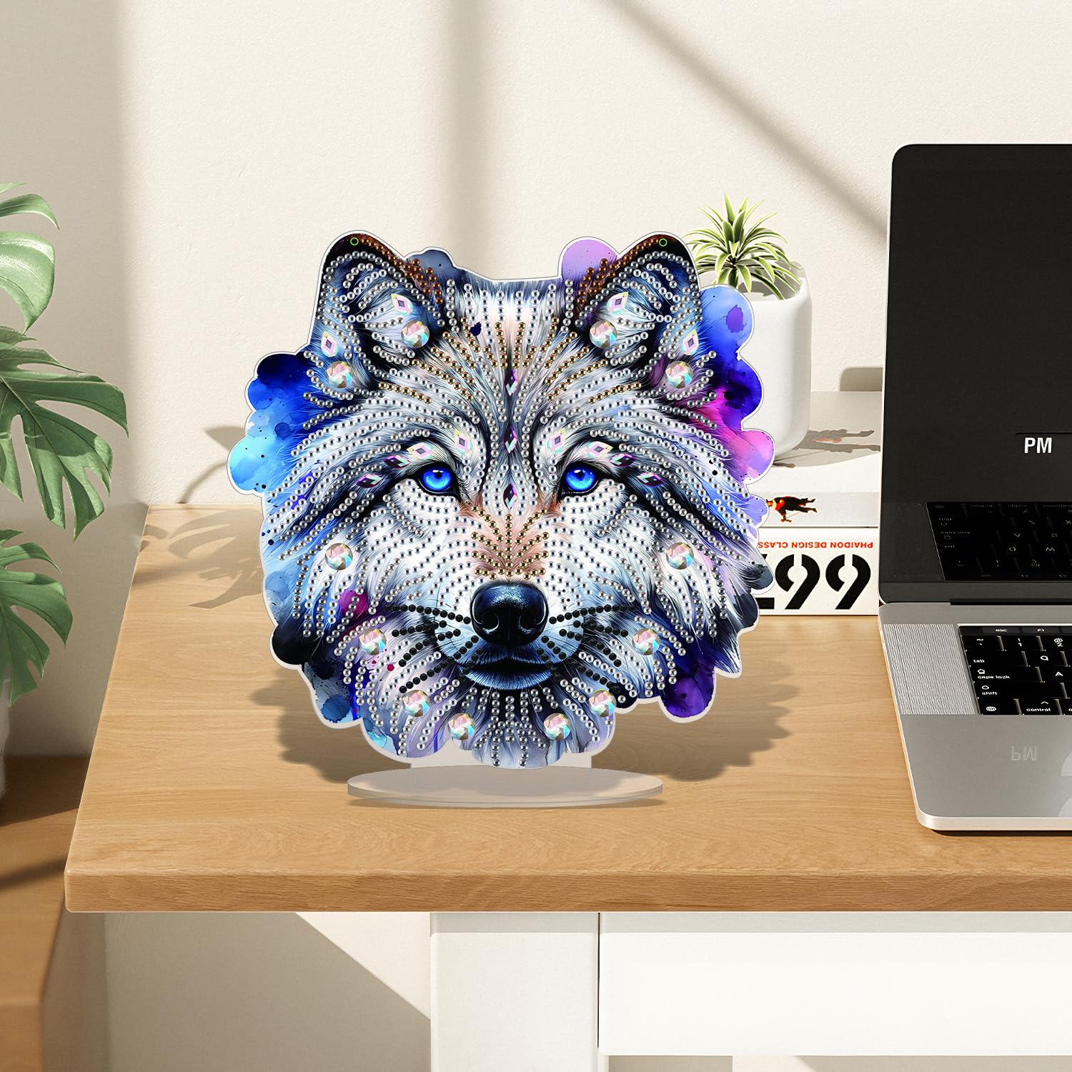 Lxmsja Diamond Art Wolf Desktop Ornaments - Image 3