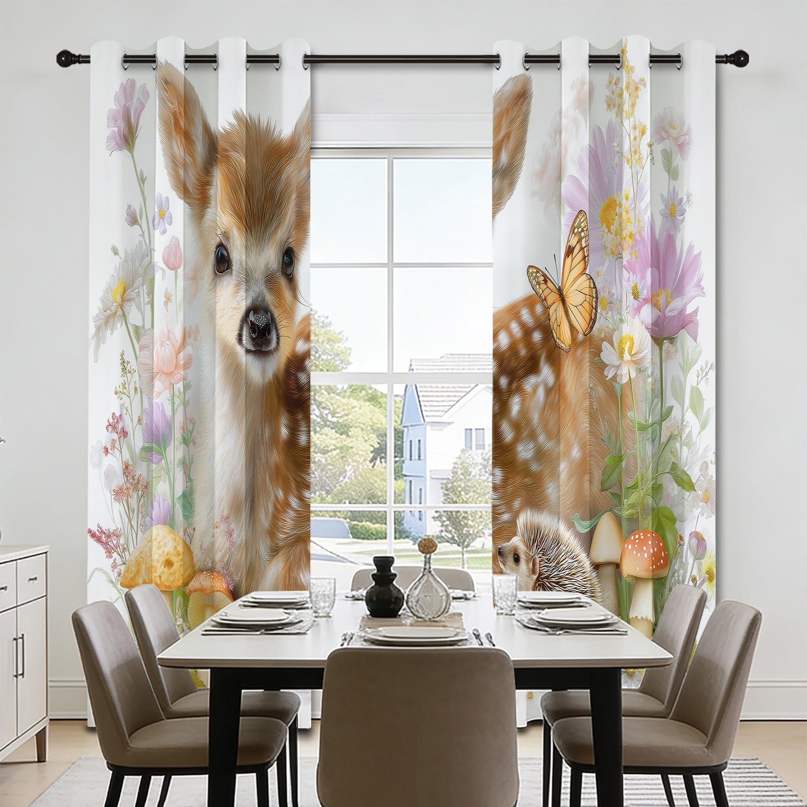 Cortinas opacas con ojales, color azul, 160 x 140 cm, protección térmica, para habitación infantil, estudio, salón, pensión