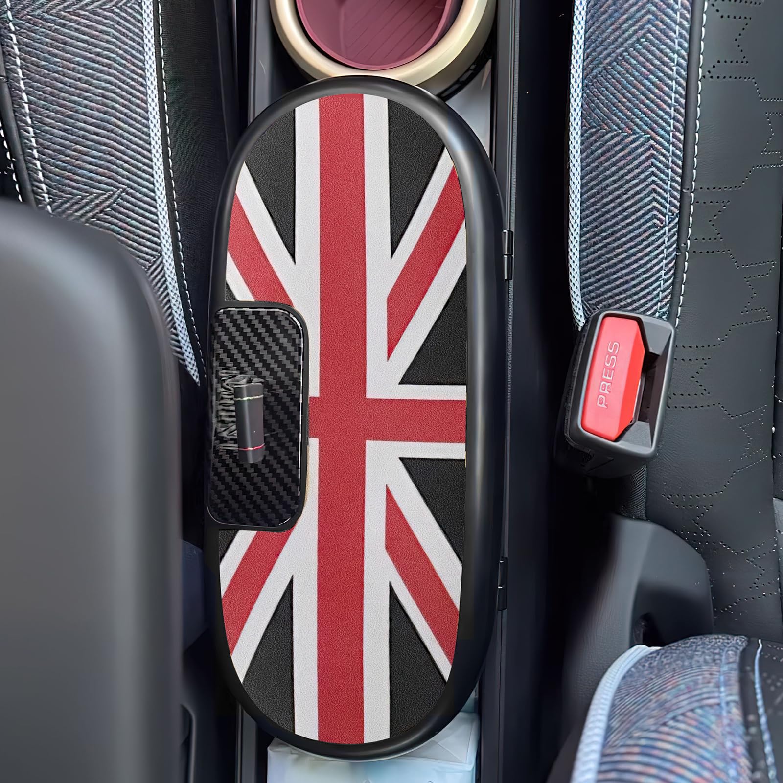 Caja de almacenamiento para consola central, organizador de reposabrazos, bandeja para Mini Cooper Aceman J01 J05 2024 2025, transmisión automática, accesorios, compartimento en la consola