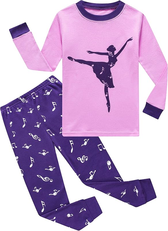 Kids & Toddler Girls Boys Pajamas 2 Piece Pjs Set 100% Cotton Sleepwear