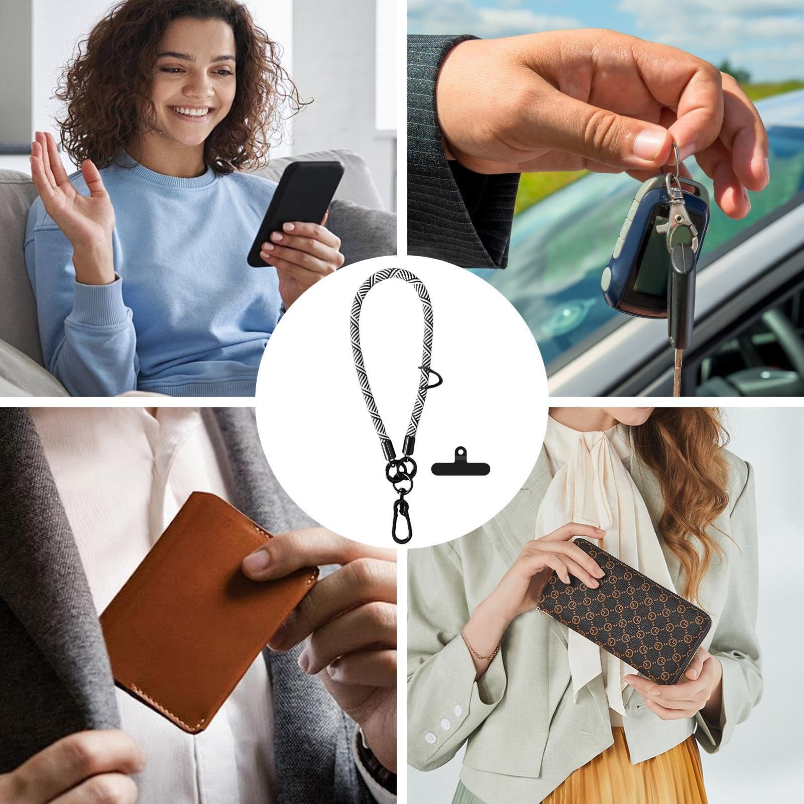 Cinturino Per Telefono Supporto Regolabile Antifurto Per Dispositivi | Fascia Elettronica per Ufficio Campeggio Acquisti Quotidiano Concerto Lavoro Kayak Corsa Scuola