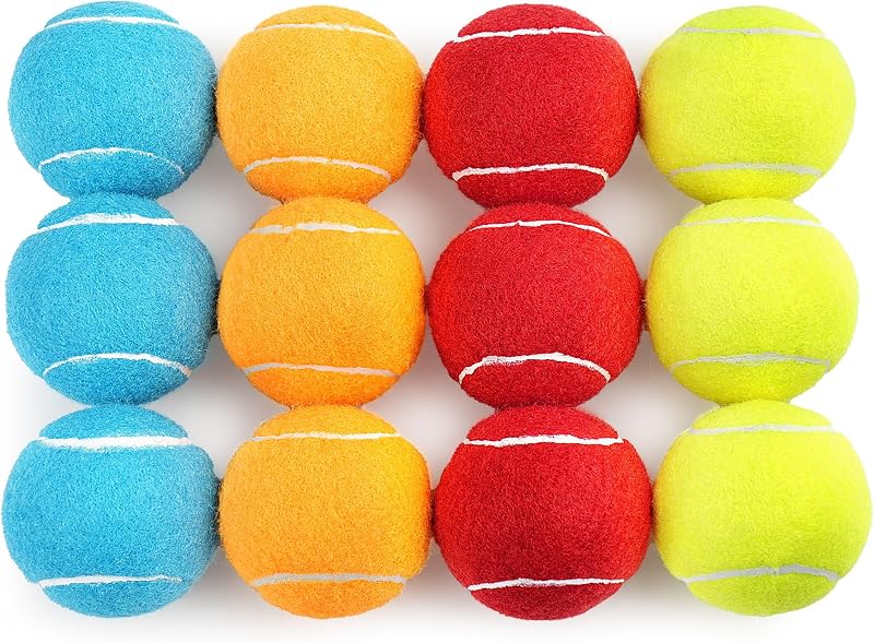 Bolas para Cães com Apito e Alto Quique PrimePets, 6,35 cm, Pacote com 12