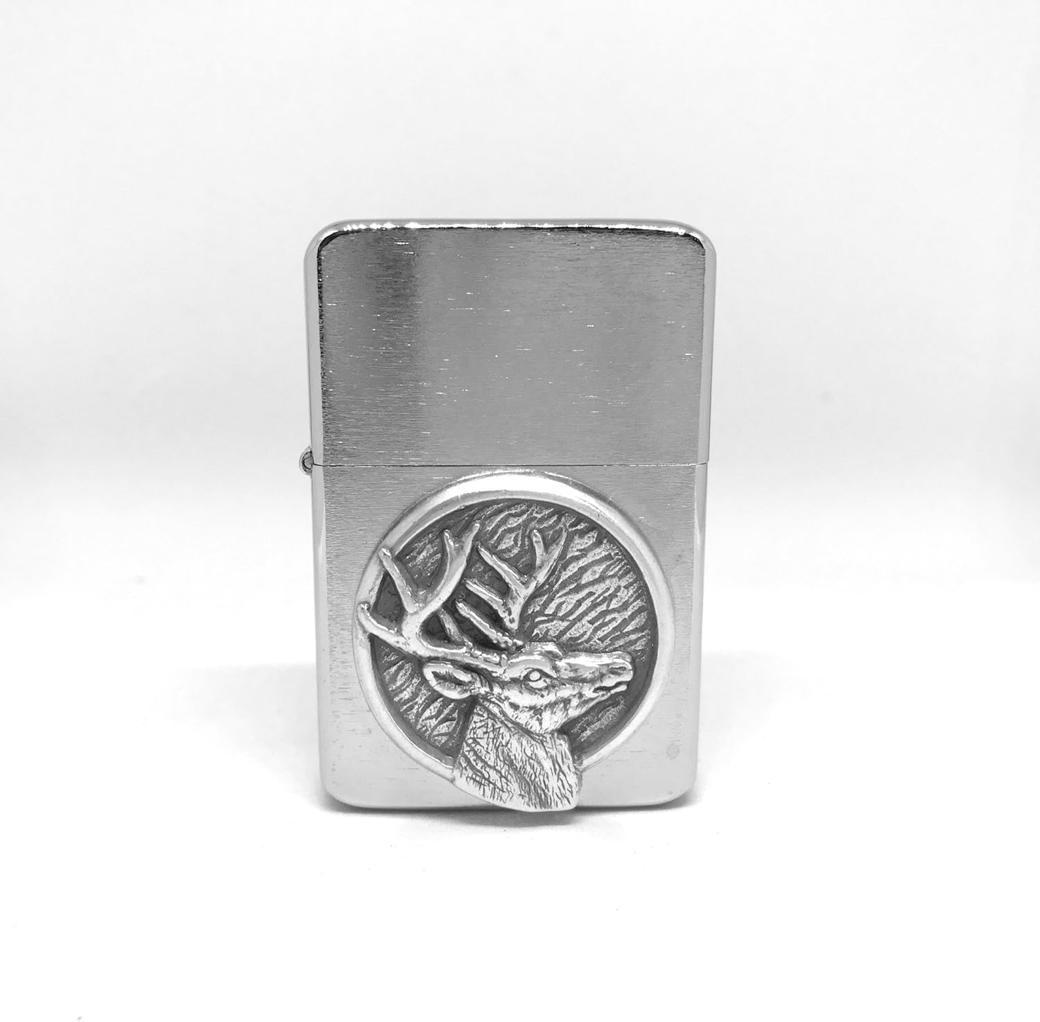Deer Hunting Thunderbird Vector Pocket Lighter Stainless Steel Single Torch Cigar Lighter