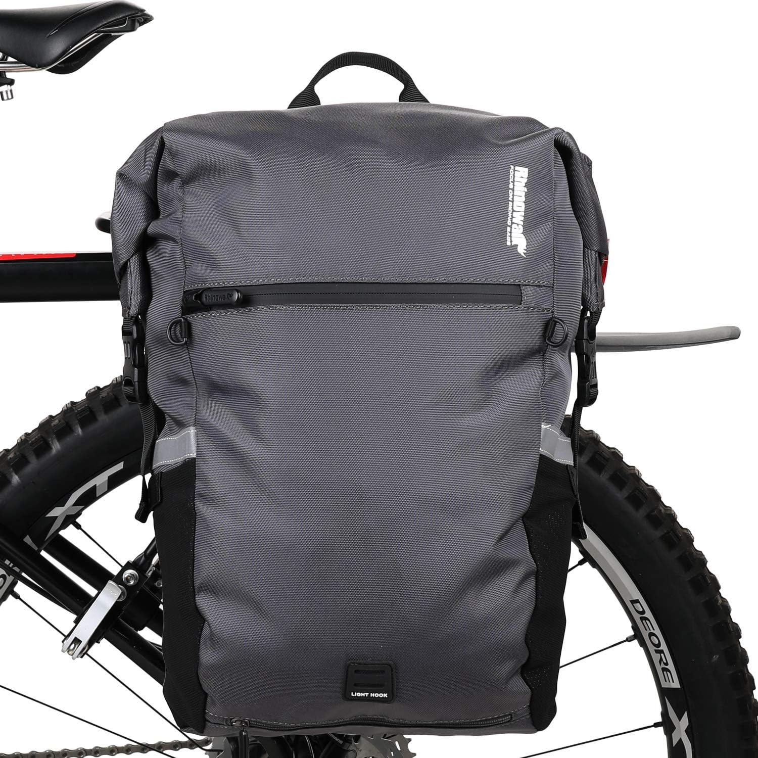 Bike Bag Waterproof Pannier Bag Convertible - 2 in 1 Bicycle Saddle Bag Shoulder Bag Laptop Pannier Professional Cycling Accessories