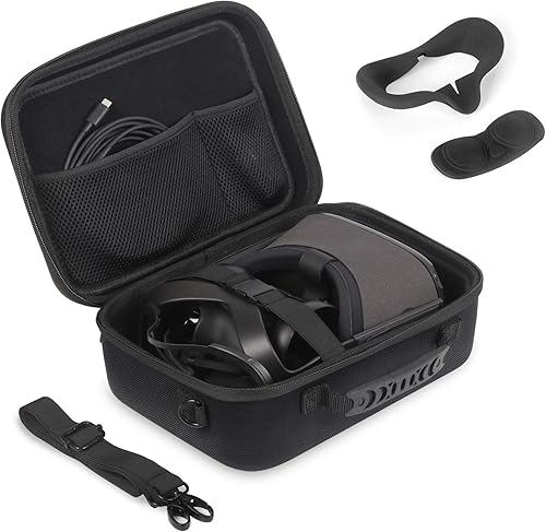JSVER Case for Meta Quest Hard Carrying Case for Oculus Quest 1 VR Gaming Headset and Controllers Accessories Portable Travel Storage Case for