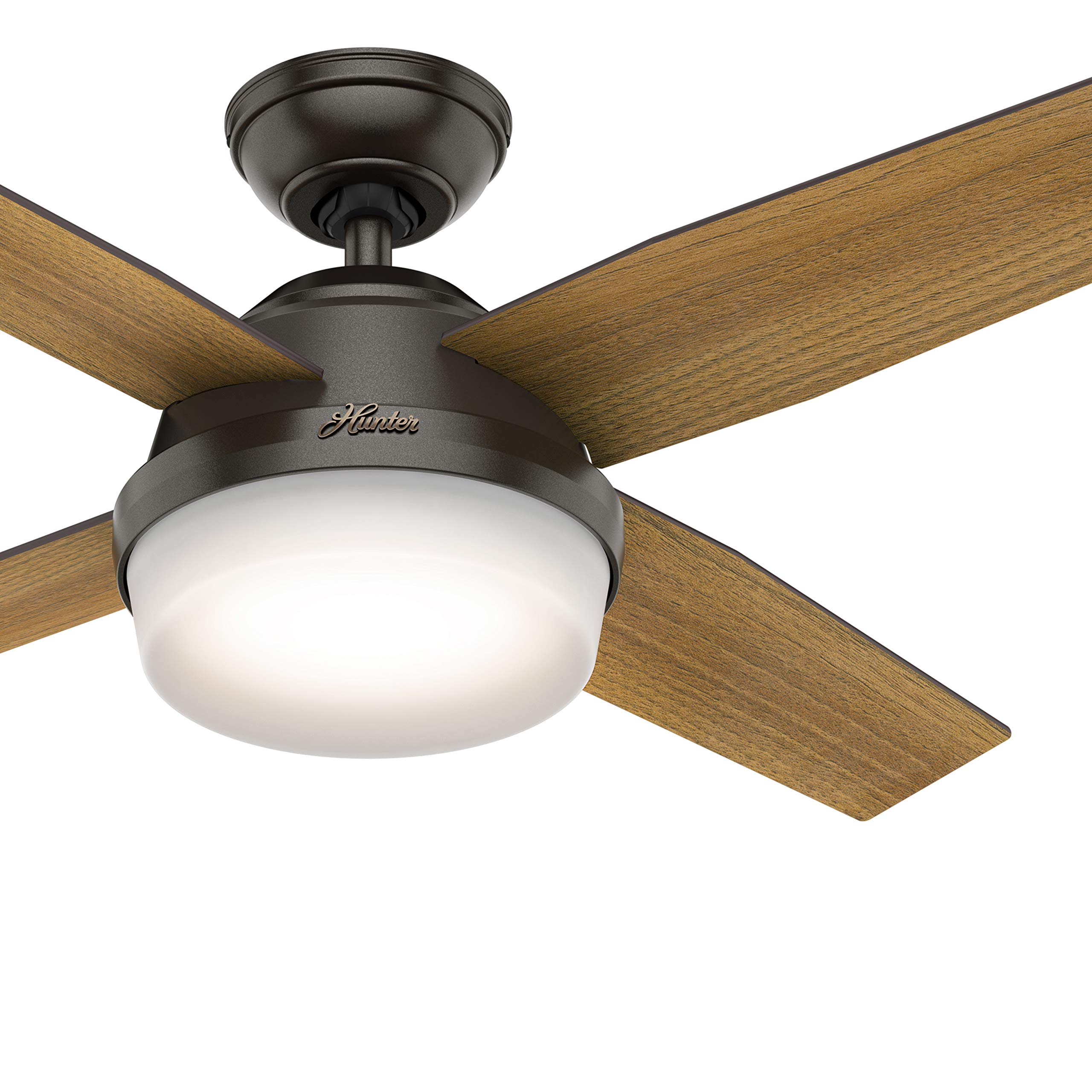 (similar)Hunter Fan 44 inch Contemporary Noble Bronze Indoor Ceiling Fan with LED Light Kit and Remote Control (Renewed)