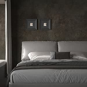 JSEVEM 31"×157" Extra Thick Wide Dark Brown Tan Charcoal Grey Rusty Concrete Wallpaper Peel And - View #7