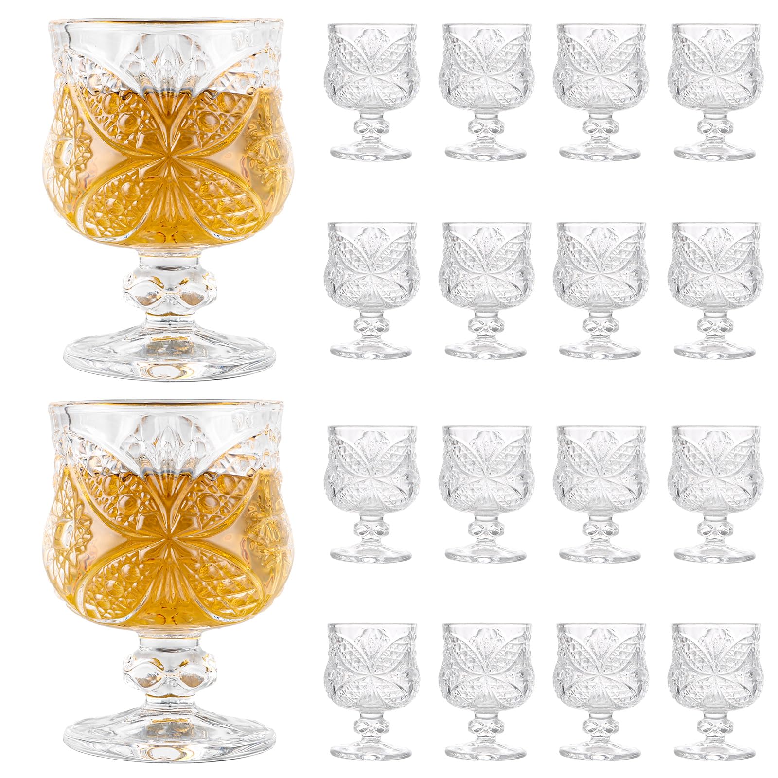 Verre sans plomb de 45 ml pour éviter la casse lors du service des liqueurs