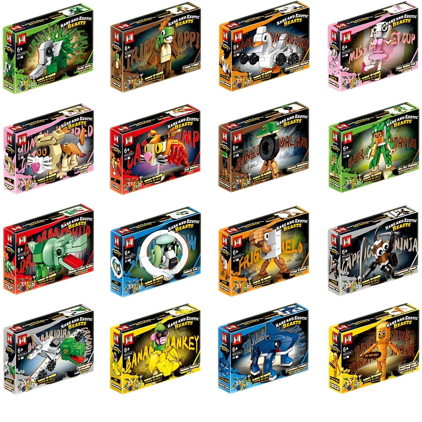 YiLianDa 24 Brainrot Figurine & 72 Italian Brainrot Cards - Tung Tung