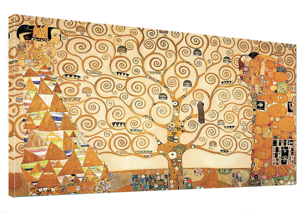 Amazon.com: Tree of Life Large Canvas Wall Art by Gustav Klimt ...