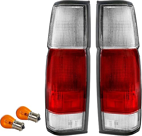 USR 90-97 - Luces direccionales de cuerpo duro, juego de lámparas de señal de giro de parachoques de repuesto compatible con camioneta Nissan