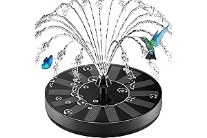 Solar Fountain for Hummingbird Gardens - 100% Glass Covered for Optimal Shine